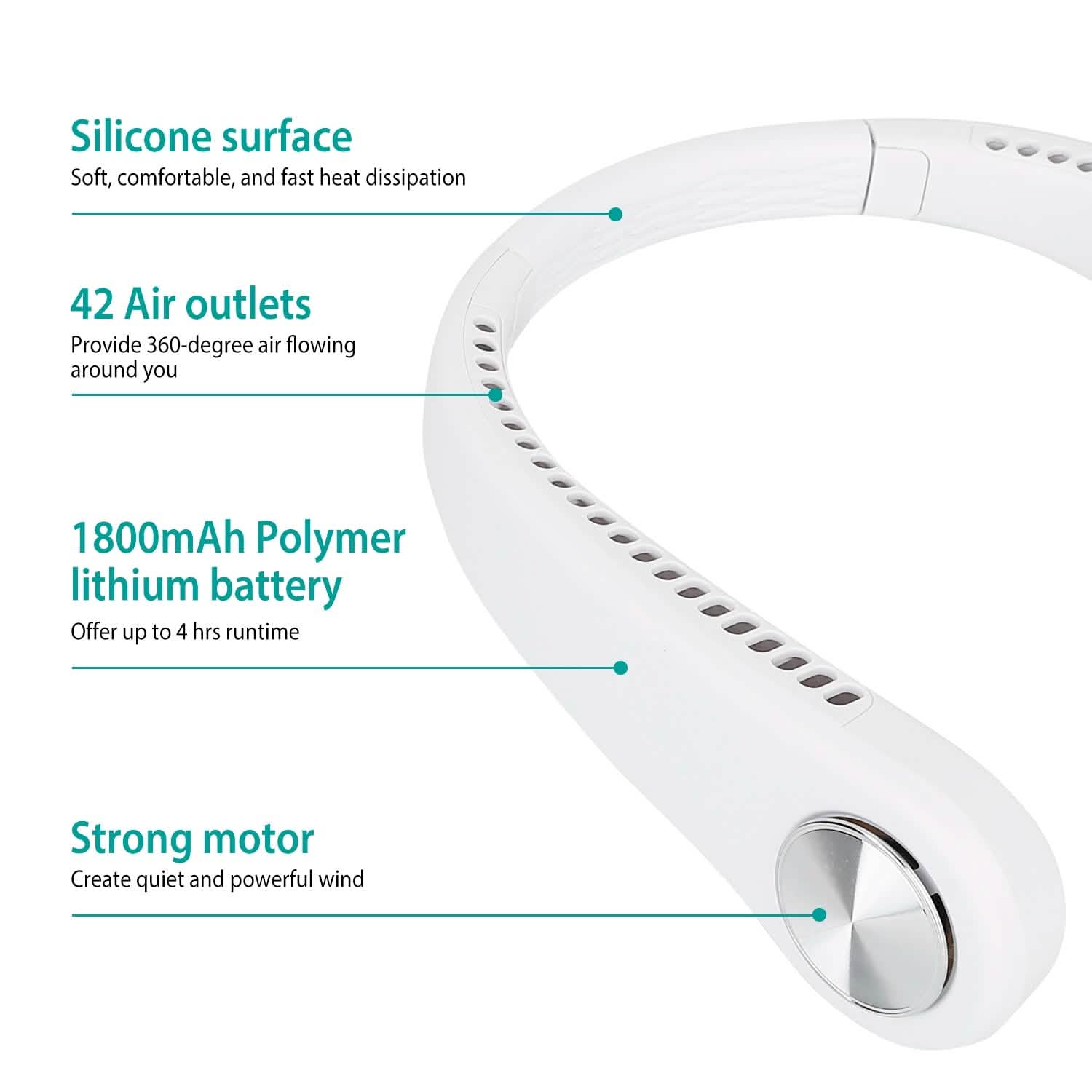 Portable Hanging Neck Personal Mini Fan