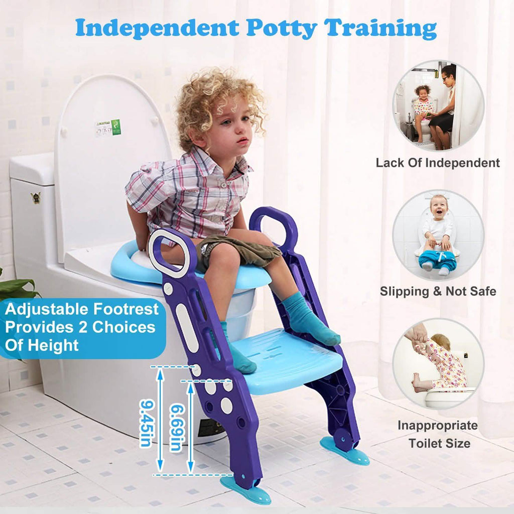 Potty Training Toilet Seat with Steps