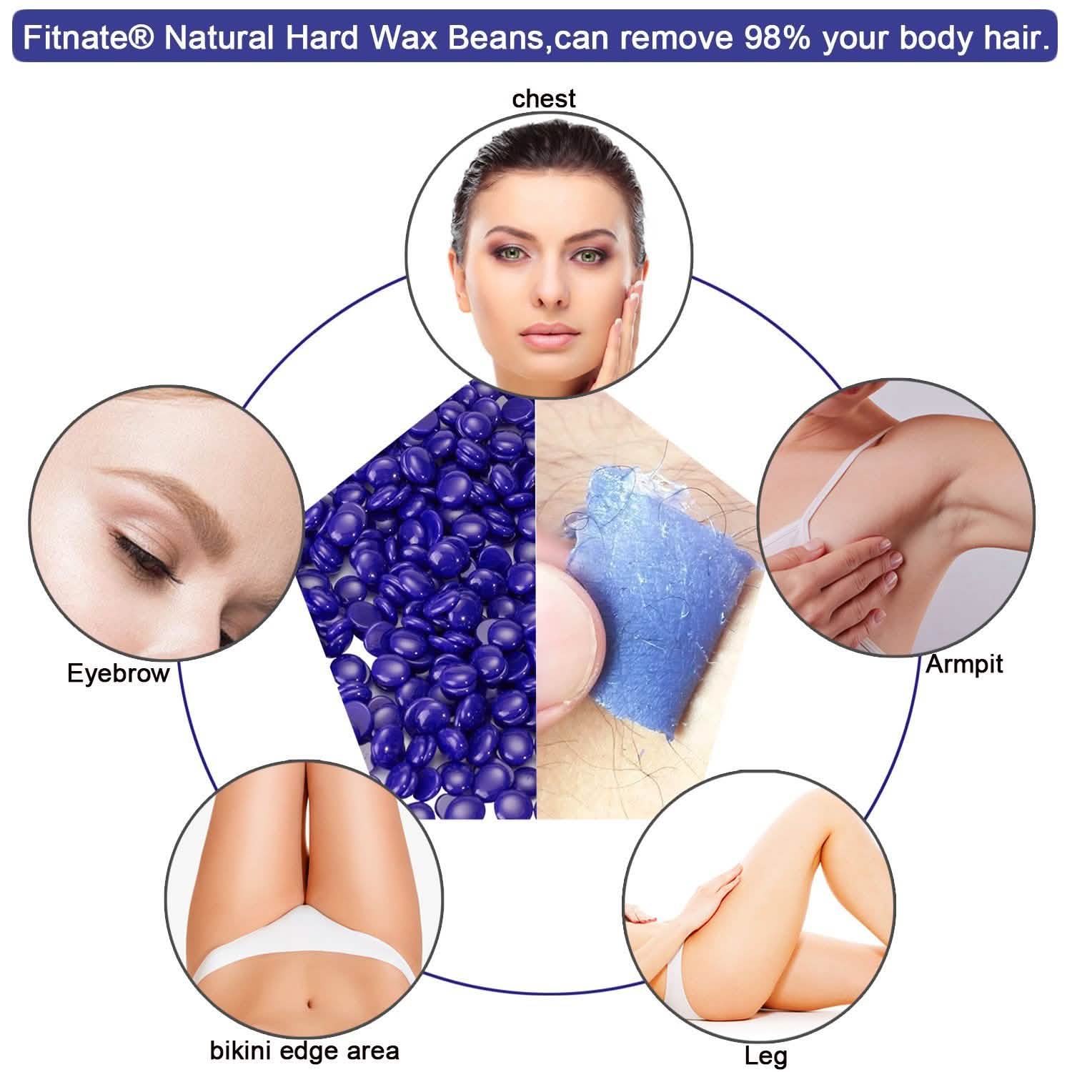Red Hard Wax Beans Hair Removal Painless Warmer Waxing Beans Natural Pearl