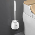 Silicone Head Toilet Brush Quick Draining Clean Tool