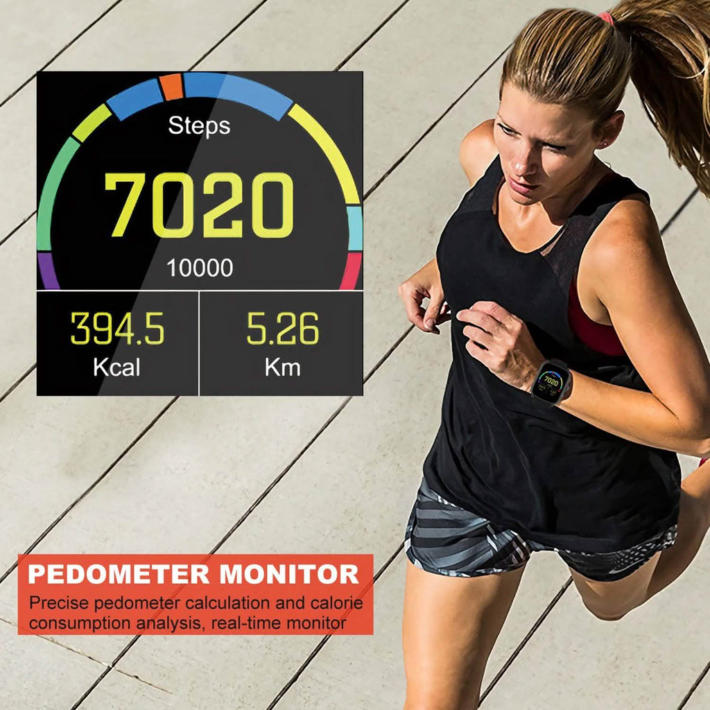 Smartwatch Fitness Tracker with Heart Rate Monitor