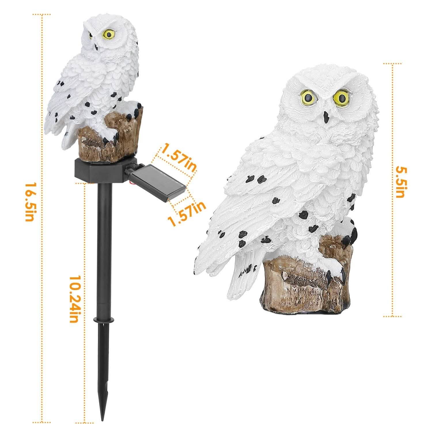 Solar Powered Owl Garden Light IP65 Waterproof