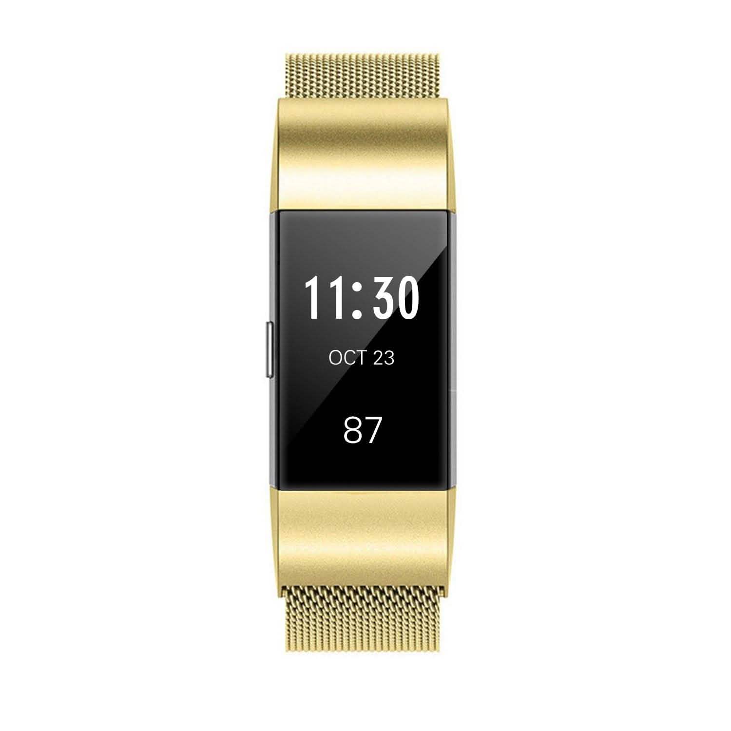 Stainless Steel Mesh Milanese Loop Band for Fitbit Charge 2