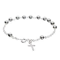 Sterling Silver Rosary Bracelet