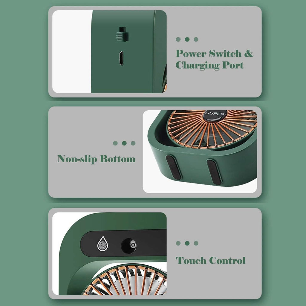 USB Rechargeable Desktop Spray Fan