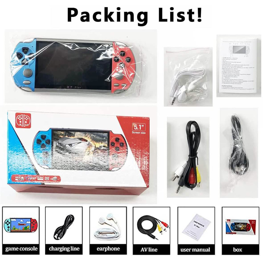 X7Plus Dual Joystick Portable Handheld Game Console